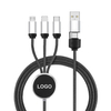 Multi Nylon Braided 3 in 1 Usb Cable With LED Light