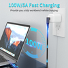 USB C Cable to USB C Cable USB 3.1 Gen 2 90 degree FL103W