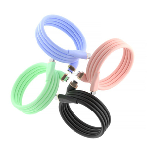 USB2.0 Silicone 27W USB Power Charging Data Cable-Flexi