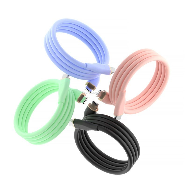USB2.0 Silicone 27W USB Power Charging Data Cable-Flexi