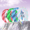 Custom 4 in 1 Transparent Charging Cable with Luminous Design