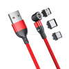 540 Degree Rotating 3 in 1 LED Magnetic USB Cable