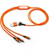 Multiple Universal 3 in 1 Charging Cable with LED Design