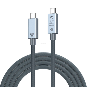 USB C Cable to USB C Cable USB 4.0 USB4 Cable Aluminum shell FL401
