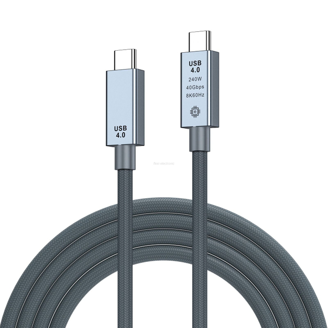 USB C Cable to USB C Cable USB 4.0 USB4 Cable Aluminum shell FL401