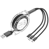 Universal Retractable 3 In 1 USB Charging Cable