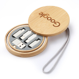 Storage 60W Bamboo Eco-Friendly Charging Data Cable-Flexi