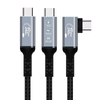 USB C Cable to USB C Cable USB 4.0 USB4 Cable Aluminum shell 90 degree FL402