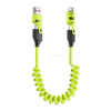 Retractable 65W USB 2.0 Spring Data Cables for Car