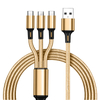 Universal 3 in 1 Charging Cable Multi Nylon USB Data Cables
