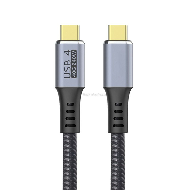 USB C Cable to USB C Cable USB 4.0 USB4 Cable braided FL403