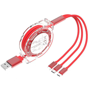 Universal Retractable 3 In 1 USB Charging Cable