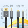 Mini HDMI Male to HDMI cable 4K 30AWG with Aluminum shell