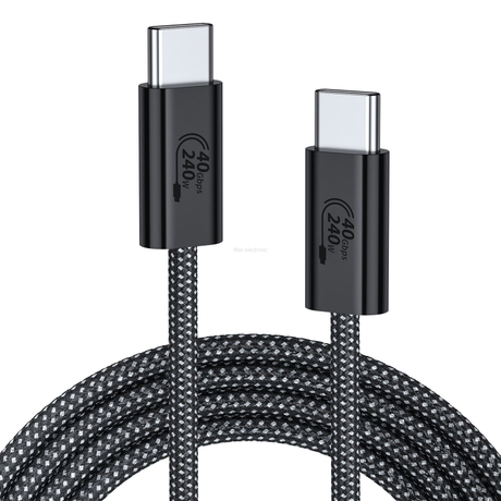 USB 4.0 Cable USB C to USB C Cable USB4 Cable Nylon braided FL404