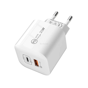 EU USB Charger 20W with Type C port + QC3.0 Port