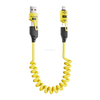 Retractable 65W USB 2.0 Spring Data Cables for Car
