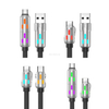 Silicone 240W 4 in 1 Charging Cable with RGB Light