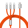 120W 3 in 1 Fast Charging Silicone Data Cable