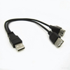 USB 2.0 AM-Female cable 2 in 1 extension cable