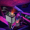 Retractable 4 in 1 Starry Sky car charger with LED lights