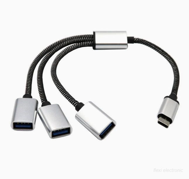 4 in 1 USB Type-C Splitter Cable Hub