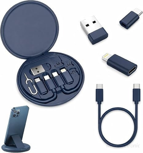 60W 6 in 1 Storage USB Charging Cable Set