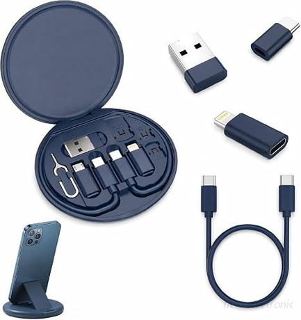 60W 6 in 1 Storage USB Charging Cable Set