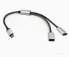 2 in 1 USB C Splitter Cable Hub