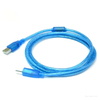 Transparent blue USB 2.0 Am to Bm Cable printing cable