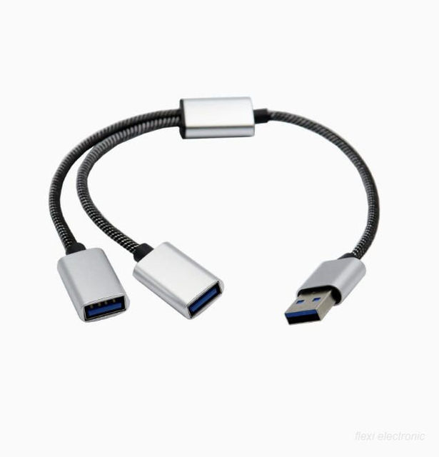 2 in 1 USB 3.0 Splitter Cable Hub