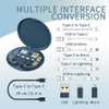 60W 6 in 1 Storage USB Charging Cable Set