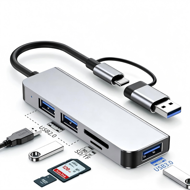 5 in 1 USB HUB