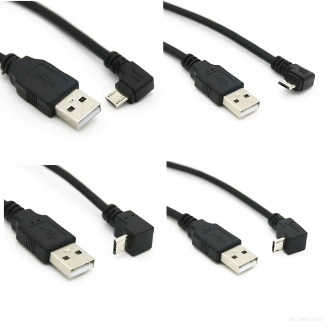 Cavo micro USB angolato