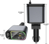 Retractable 4 in 1 Starry Sky car charger with LED lights